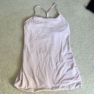 Pink lululemon athletic tank top